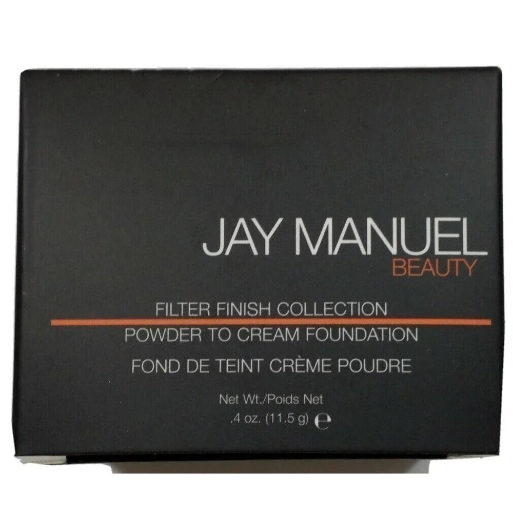 NIB JAY MANUEL Filter Finish Collection Powder Cream Foundation MEDIUM 1~Lot 2~